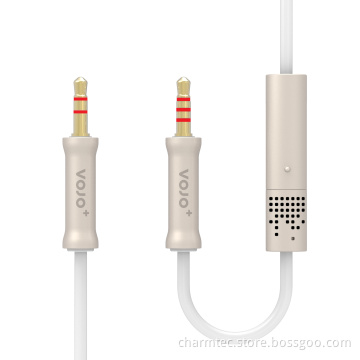 3.5mm Audio Stereo Cable Built-in Microphone